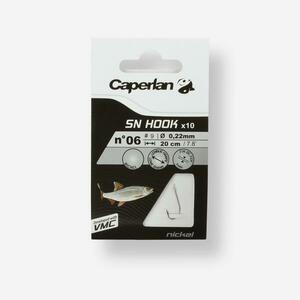 Caperlan Előkötött horog, nikkelezett, n°6 - n°20 kép