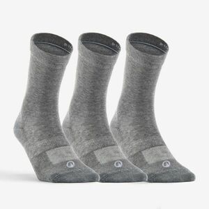 Decathlon Sportzokni RS 160, magas szárú, 3 pár, fehér kép