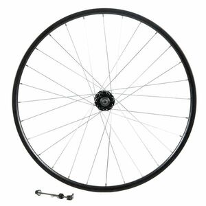 Riverside MTB ELSŐ KERÉK 28"-AS, DUPLAFALÚ, TÁRCSAFÉKES, FEKETE kép