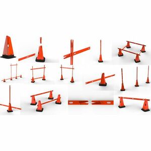 Kipsta Léc edzéshez, 90 cm, 2 db, Modular, narancssárga kép