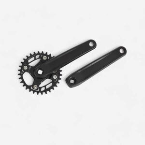 Rockrider Hajtókar MTB, egytányéros X-Sync 9 sebességes, 32T, 175 mm, négyszögtengelyes kép