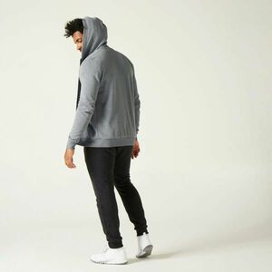 Domyos Férfi fitnesz kapucnis pulóver, cipzáros - 100-as kép