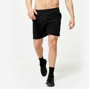 Domyos Férfi rövidnadrág fitneszhez, légáteresztő, fekete kép
