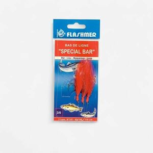 Flashmer Tollas műcsali Special tengeri horgászathoz, N°3/0, 3 db, piros kép