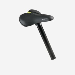 Btwin Nyereg 16"-os kerékpárhoz, fekete + 26 mm-es alumínium nyeregcső, kép