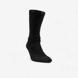 Decathlon Magasított szárú gördeszkás zokni Socks 500, fekete kép