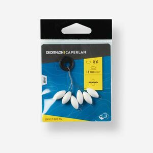 Caperlan Lebegő gyöngy, surfcasting horgászathoz, ovális, 15 mm, fehér kép