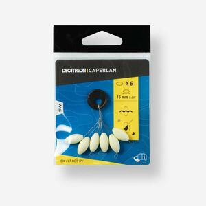 Caperlan Lebegő gyöngy, surfcasting horgászathoz, ovális, 15 mm, foszforeszkáló kép