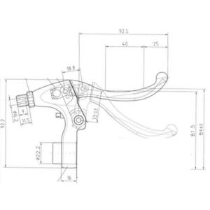 Elops Fékkar - Tektro CL 331 TS kép