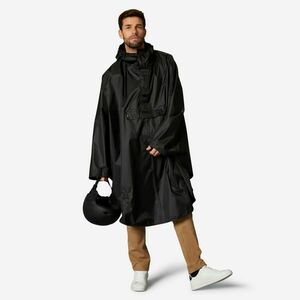 Btwin Poncsó városi kerékpározáshoz 100-as, fekete kép