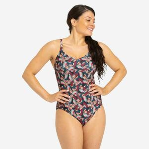 Decathlon Női úszódressz, egyrészes - Lila kép