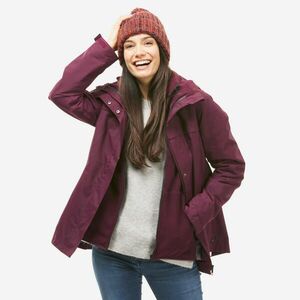 Quechua Női téli túrakabát, 3 az 1-ben, 0 °C-ig - NH100 kép