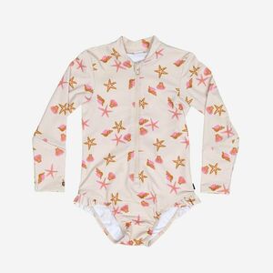Decathlon Baba/Lány úszódressz, egyrészes, hosszú ujjú, UV-szűrő - Izia kép
