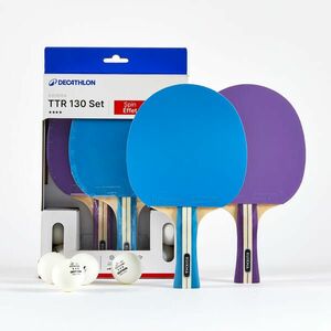 Kuikma Pingpongütő szett, 2 db ütő + labdák, iskolai/egyesületi használatra - TTR 130 kép
