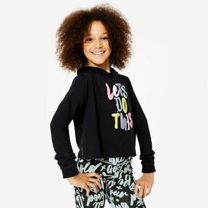 Domyos Lány tánc crop top pulóver, kapucnis kép