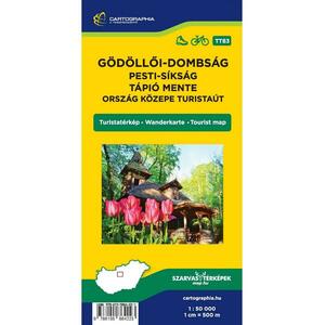 Cartographia Gödöllői-dombság, Pesti-síkság, Tápió mente turistatúristatérkép kép