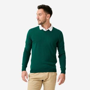 Inesis Férfi golfpulóver, V-nyakú, 100% pamut - MW100 kép