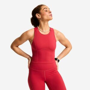 Domyos Női fitnesz ujjatlan crop top, karcsúsító kép