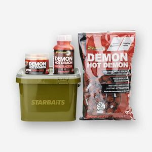 Sensas Kezdő horgász szett, 800 g, bojli, pop up, booster és vödör - Hot Demon kép