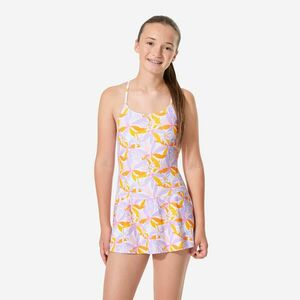 Decathlon Lány úszódressz, szoknyával - Lila kép