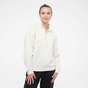 Puma Női fitnesz pulóver, cipzáros nyakú, pamut kép