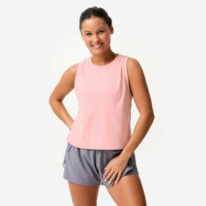 Domyos Női ujjatlan crop top, pamut kép
