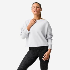 Domyos Női fitnesz crop pulóver, kényelmes és rugalmas kép