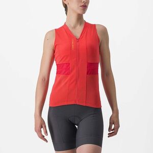 CASTELLI Ujjatlan kerékpáros mez - ANIMA 4 LADY - narancssárga kép