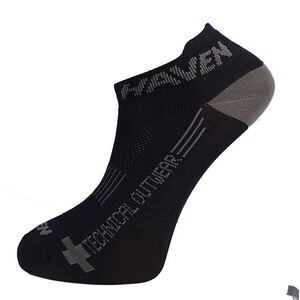 HAVEN Kerékpáros bokazokni - SNAKE SILVER NEO 2PAK - fekete/szürke kép