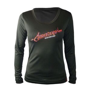 HAVEN Hosszú ujjú kerékpáros mez nyári - AMAZON LADY LONG MTB - piros/fekete kép