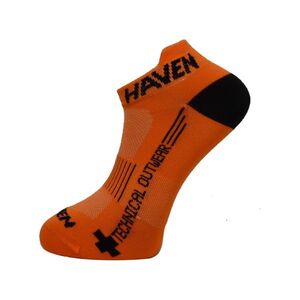 HAVEN Kerékpáros bokazokni - SNAKE SILVER NEO 2PAK - narancssárga/fekete kép