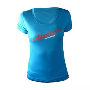 HAVEN Rövid ujjú kerékpáros mez - AMAZON LADY MTB - piros/kék kép