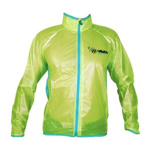 HAVEN Kerékpáros vízálló esőkabát - RAINSHIELD - kék/zöld kép