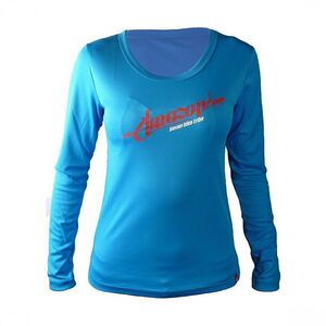 HAVEN Hosszú ujjú kerékpáros mez nyári - AMAZON LADY LONG MTB - kék/rózsaszín kép