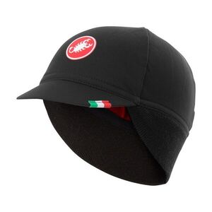CASTELLI Kerékpáros sapka - DIFESA THERMAL - fekete/piros kép