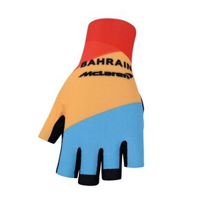 BONAVELO Kerékpáros kesztyű rövid ujjal - BAHRAIN MCLAREN - sárga/piros kép