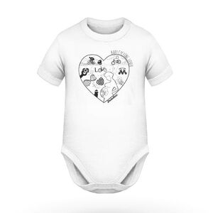 gyermek rugdalózó - BABY CYCLING LOVER - fehér kép