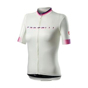 CASTELLI Rövid ujjú kerékpáros mez - GRADIENT LADY - elefántcsont kép