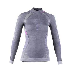 UYN Hosszú ujjú kerékpáros póló - FUSYON MERINO LADY - szürke/fekete kép
