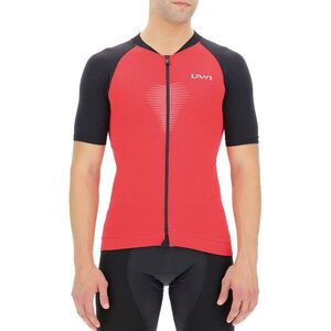 UYN Rövid ujjú kerékpáros mez - BIKING GRANFONDO - fekete/piros kép