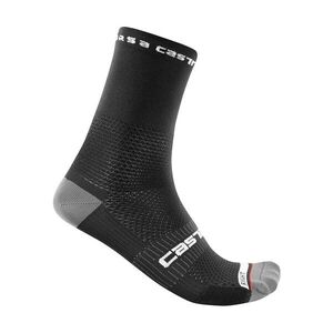 CASTELLI Klasszikus kerékpáros zokni - ROSSO CORSA PRO 15 - fekete kép