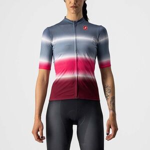 CASTELLI Rövid ujjú kerékpáros mez - DOLCE LADY - bordó/kék kép