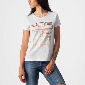 CASTELLI Rövid ujjú kerékpáros póló - BELLAGIO TEE LADY - fehér kép