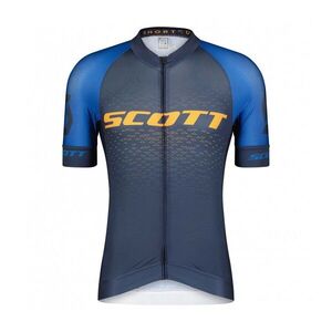 SCOTT Rövid ujjú kerékpáros mez - RC PRO SS - narancssárga/kék kép