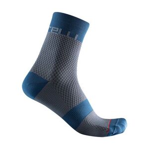 CASTELLI Klasszikus kerékpáros zokni - VELOCISSIMA 12 LADY - szürke/kék kép