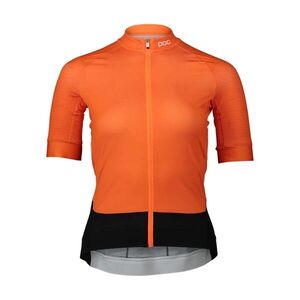 POC Rövid ujjú kerékpáros mez - ESSENTIAL ROAD LADY - narancssárga/fekete kép