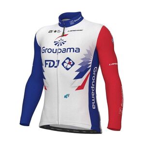 ALÉ Hosszú ujjú kerékpáros mez - GROUPAMA FDJ 2022 - kék/piros/fehér kép