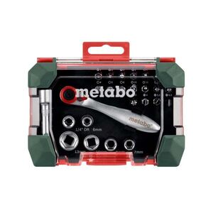 METABO Kerékpáros szerszámok - BIT AND RATCHET BOX - fekete kép
