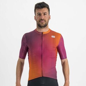 SPORTFUL Rövid ujjú kerékpáros mez - ROCKET - narancssárga/bordó kép