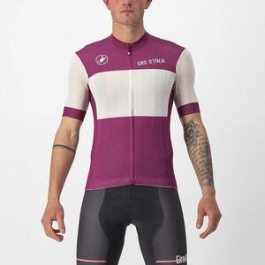 CASTELLI Rövid ujjú kerékpáros mez - GIRO D'ITALIA 2024 - fehér/lila kép